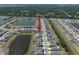 An aerial photograph shows the property's location relative to community lakes, a greenbelt, and surrounding neighborhoods at 13227 Great Plains Dr, Riverview, FL 33579