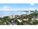 Aerial view of building surrounded by lush green trees near the bay at 2314 S Clewis Ct # 106, Tampa, FL 33629