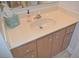Simple bathroom featuring a white sink with vanity and updated fixtures at 2725 14Th Ct, Palm Harbor, FL 34684