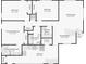 Detailed floor plan showing layout of bedrooms, bathrooms, kitchen, living room and dining area at 3131 W Fielder St, Tampa, FL 33611