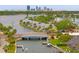 Breathtaking waterfront property with private docks and city views, creating a tranquil coastal living experience at 3901 Pompano Se Dr, St Petersburg, FL 33705