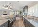 Kitchen with a view of the dining area and living room at 3901 Pompano Se Dr, St Petersburg, FL 33705
