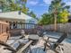 Enjoy outdoor evenings with a backyard fire pit and Adirondack chairs for relaxing at 400 38Th Ne Ave, St Petersburg, FL 33703