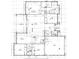 Detailed architectural floor plan showing room dimensions and layout of the single-story home at 5051 Gevalia Dr, Brooksville, FL 34604