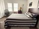 Cozy bedroom with a comfortable bed, neutral decor, and lots of natural light at 5201 18Th S Ave, Gulfport, FL 33707