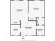 Detailed floor plan of a unit featuring a living room, kitchen, dining room, bedroom, bathroom, and closets at 525 9Th N Ave # 2, St Petersburg, FL 33701