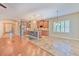 Open kitchen featuring stainless steel appliances and an island with granite countertops at 6303 Hawk Grove Ct, Wesley Chapel, FL 33545