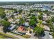 Aerial view of a residential home with lush landscaping and a private backyard at 7491 Cedar Ne St, St Petersburg, FL 33702
