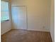 Bedroom featuring carpet, a window with blinds, and a closet for storage at 11318 Laurel Brook Ct, Riverview, FL 33569
