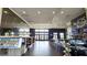 Interior cafe featuring large windows, booth seating, and a bar area at 17212 Balance Cv, Land O Lakes, FL 34638