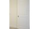 Image shows a white door and beige wall with white trim at 17833 Althea Blue Pl, Lutz, FL 33558