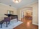 Spacious dining area with wood floors, traditional furnishings, and ample natural light at 1804 Bella Casa Ct, Tampa, FL 33618