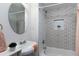Bright bathroom features a decorative tile backsplash, modern fixtures, and stylish vanity at 1920 30Th E Ave, Bradenton, FL 34208