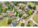Beautiful aerial view showcases the property's location in a lush, established neighborhood at 2605 Durant Trails Blvd, Dover, FL 33527