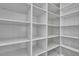 Walk-in pantry featuring rows of shelving at 38151 Sunset Ave, Dade City, FL 33525