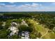 Aerial view of Fairway Townhouses with a well-manicured golf course and mature tree canopy at 4207 Fairway Run, Tampa, FL 33618