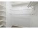 Walk-in closet featuring neutral carpet and wood shelving for optimal organization at 4207 Fairway Run, Tampa, FL 33618
