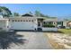 Charming single-story home featuring a spacious two-car garage and tidy landscaping, set under a clear blue sky at 7136 Isle Dr, Port Richey, FL 34668