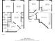 This floor plan shows the first and second floors of the home at 8901 Casablanca Way, Tampa, FL 33626