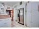 Kitchen shows a stainless steel fridge and ample cabinet space in a well-lit room at 921 24Th N Ave, St Petersburg, FL 33704