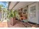 A well-equipped outdoor kitchen offers ample space for grilling and entertaining at 921 24Th N Ave, St Petersburg, FL 33704