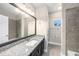Modern bathroom featuring granite countertops, a vanity with a sink, and a shower-tub combination at 1018 Tracey Ann Loop, Seffner, FL 33584