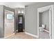 Spacious bathroom with glass enclosed shower and access to the toilet area at 10602 Rochester Way, Tampa, FL 33626