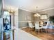 The dining room is well lit and perfect for Gathering meals at 146 Shell Falls Dr, Apollo Beach, FL 33572