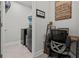 This laundry room also contains a desk for office work at 15429 Caravan Ave, Odessa, FL 33556