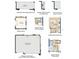 Selection of floor plan options for customization, including kitchen, garage, bath, and study layouts at 1880 Longliner Loop, Wesley Chapel, FL 33543
