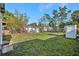 Backyard with a fence and storage shed at 2317 W Chestnut St, Tampa, FL 33607