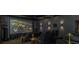 Home theater featuring comfortable seating, a large screen, and ambient lighting for an immersive viewing experience at 2332 Dekan Ln, Land O Lakes, FL 34639