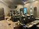 Luxury home theater with tiered seating, plush leather recliners, and a state-of-the-art entertainment system at 2332 Dekan Ln, Land O Lakes, FL 34639
