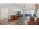 Entertaining game room features a ceiling fan, versatile furnishings, and an exterior slider at 2554 Brimhollow Dr, Valrico, FL 33596