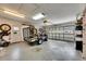 Spacious two-car garage features ample storage and utility at 334 Northway Dr, Sun City Center, FL 33573