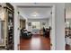 Home office featuring wood flooring, a window providing natural light, and office furniture at 334 Northway Dr, Sun City Center, FL 33573