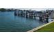 Community dock with boat slips for residents at 530 S Gulfview Blvd # 303, Clearwater, FL 33767