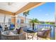 Inviting balcony with comfortable seating and scenic waterfront views, perfect for relaxation at 6 Academy S Way # 23A, St Petersburg, FL 33711
