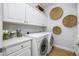 Well-equipped laundry room with modern appliances, ample cabinet space, and decorative accents at 6 Academy S Way # 23A, St Petersburg, FL 33711