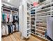 Spacious walk-in closet providing ample shelving and storage space for clothes and accessories at 6 Academy S Way # 23A, St Petersburg, FL 33711