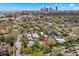 Aerial view of the neighborhood, city, and surrounding area at 646 16Th Ne Ave, St Petersburg, FL 33704