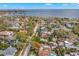 Aerial view of the neighborhood, city, and surrounding area at 646 16Th Ne Ave, St Petersburg, FL 33704