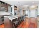 Stylish kitchen with granite countertops, stainless steel appliances, and bar seating at 912 Channelside Dr # 2501, Tampa, FL 33602