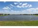 Scenic view of a tranquil lake surrounded by lush green grass and trees at 10008 Celtic Ash Dr, Ruskin, FL 33573