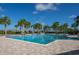 Beautiful community pool with a zero entry and clear blue water, ideal for swimming and lounging at 10008 Celtic Ash Dr, Ruskin, FL 33573