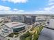 Wide aerial view of downtown Tampa, showcasing the city's skyline, arena, and waterfront at 101 N 12Th St # 206, Tampa, FL 33602