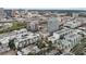 Daytime aerial view of the city showcasing mid-rise and high-rise buildings at 101 N 12Th St # 206, Tampa, FL 33602