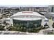 Daytime aerial shot of Amalie Arena and surrounding cityscape at 101 N 12Th St # 206, Tampa, FL 33602