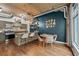 Living space with an open layout, kitchen island and a large, modern dining table at 101 N 12Th St # 206, Tampa, FL 33602