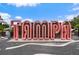 Outdoor view of the large Tampa sign, showcasing the city's vibrant atmosphere at 101 N 12Th St # 206, Tampa, FL 33602